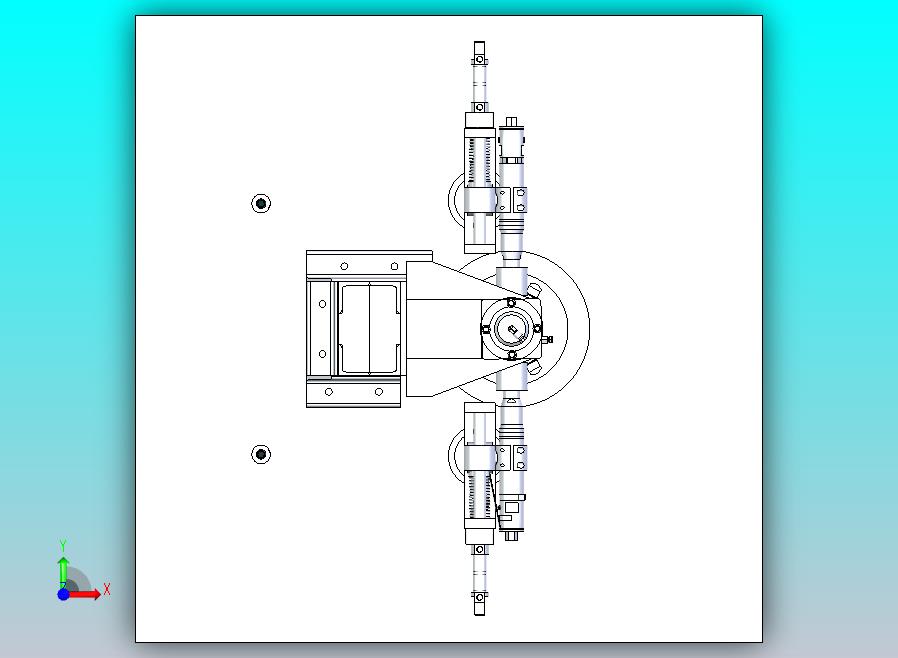 一款切齿机三维模型