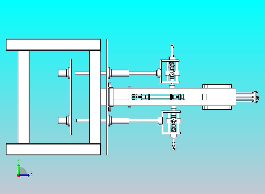 一款切齿机三维模型