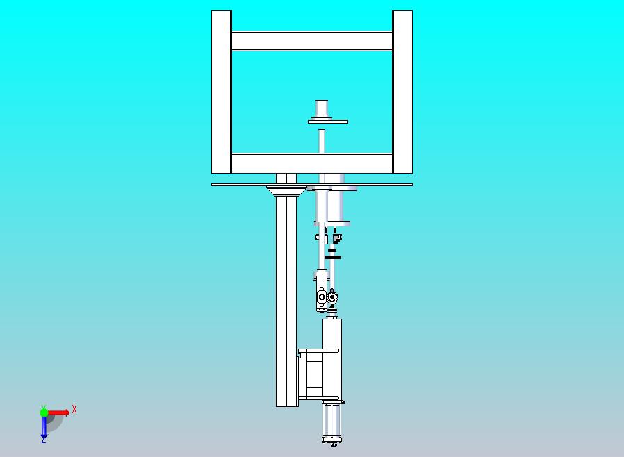 一款切齿机三维模型