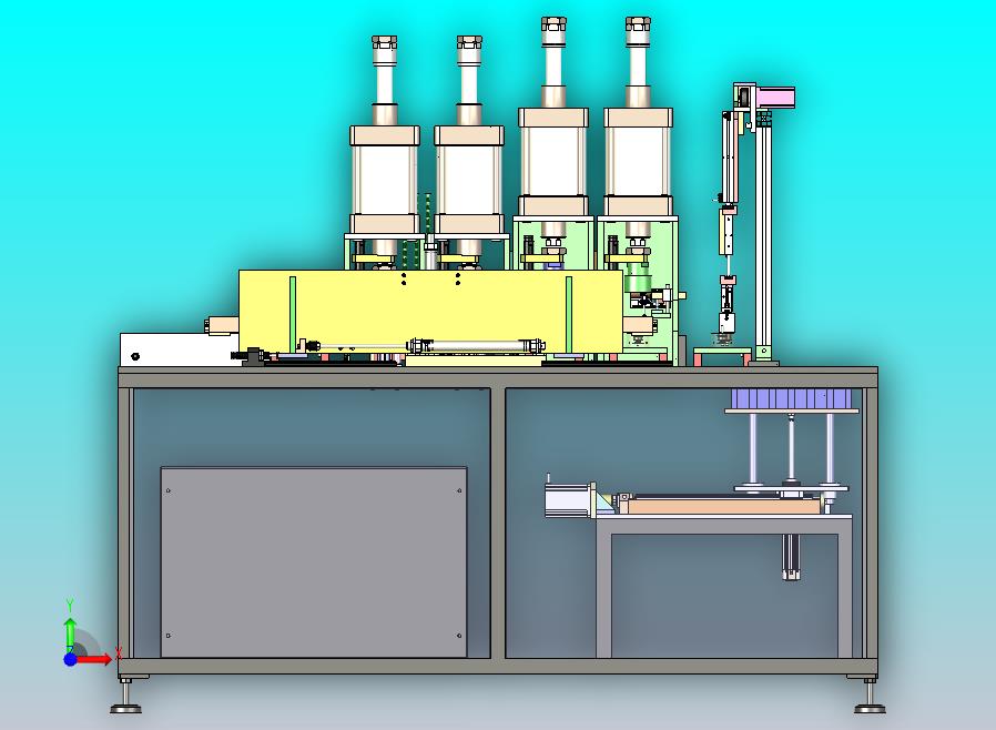 一款马达转子组装啤压设备3D图纸