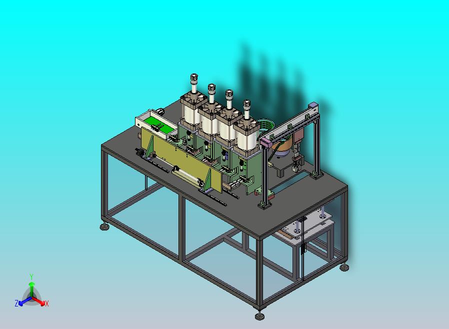 一款马达转子组装啤压设备3D图纸