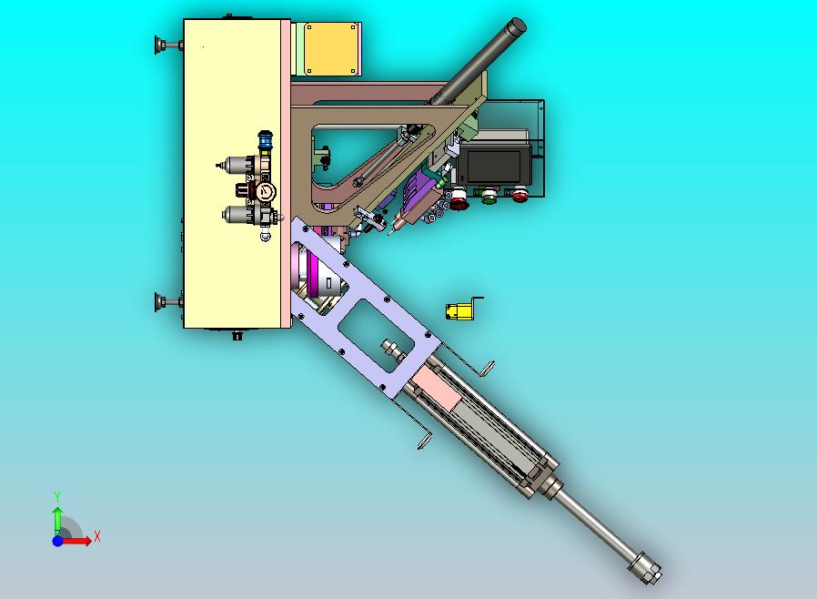 一款内外圈涂胶机三维模型