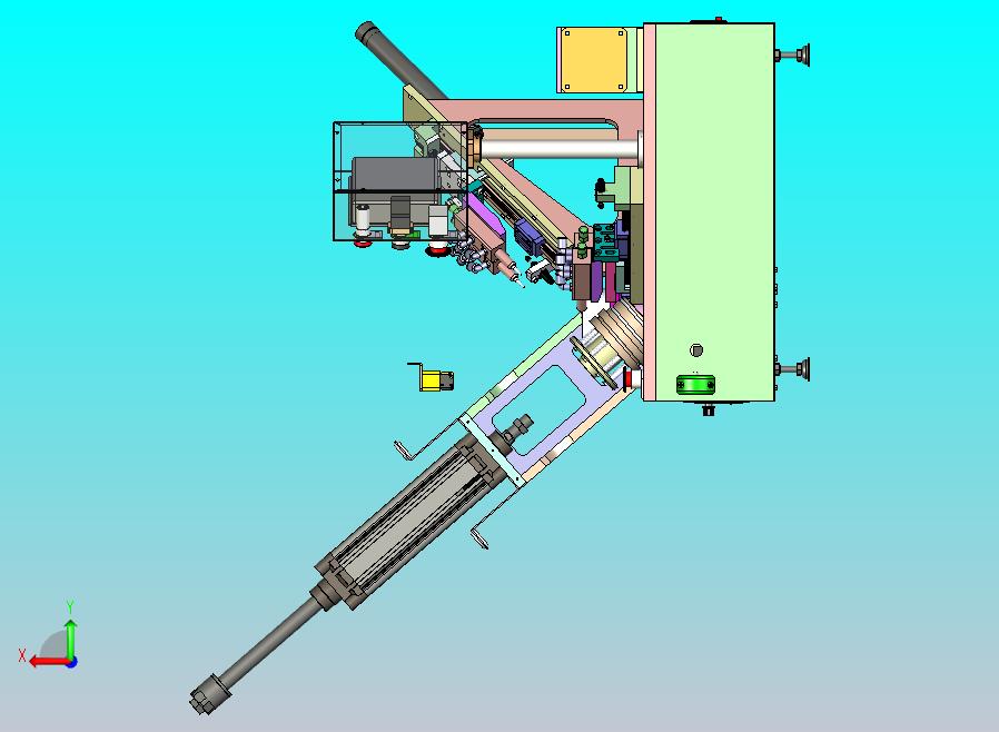 一款内外圈涂胶机三维模型