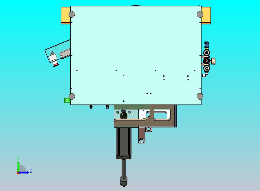 一款内外圈涂胶机三维模型