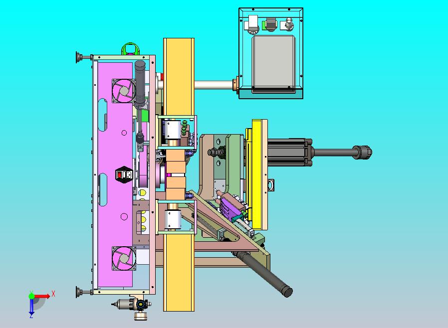 一款内外圈涂胶机三维模型