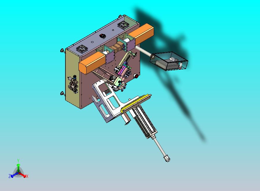 一款内外圈涂胶机三维模型