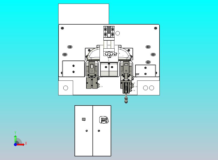 一款汽车眼镜盒装配工装三维模型