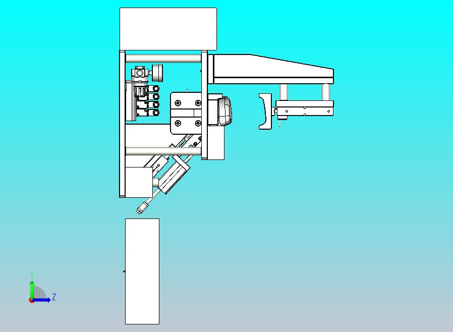 一款汽车眼镜盒装配工装三维模型