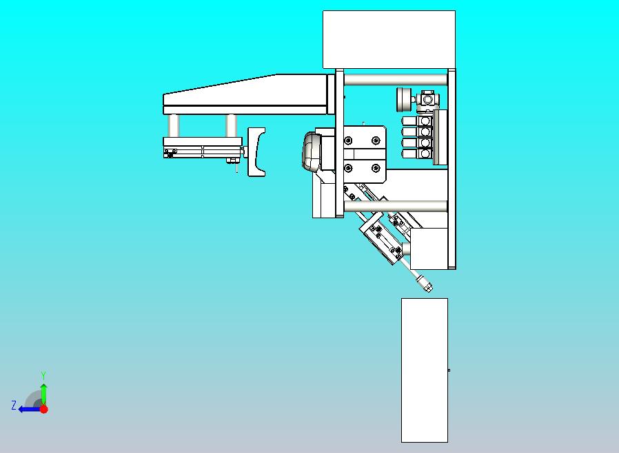 一款汽车眼镜盒装配工装三维模型