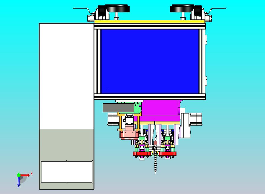 一款抛光专机装配图三维模型