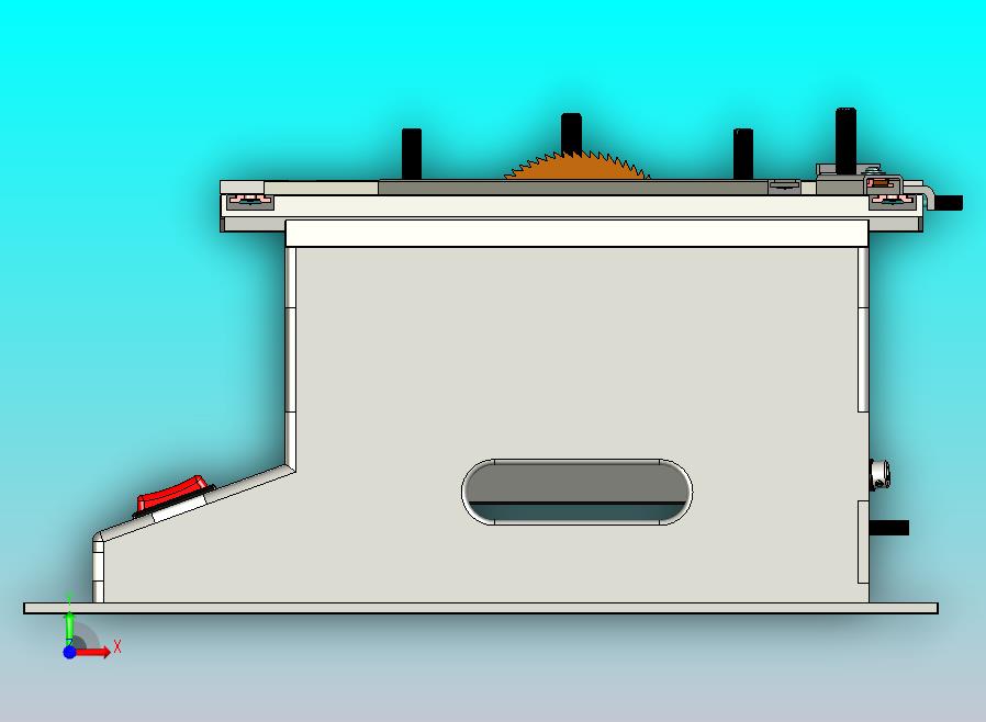 一款迷你圆锯机三维模型
