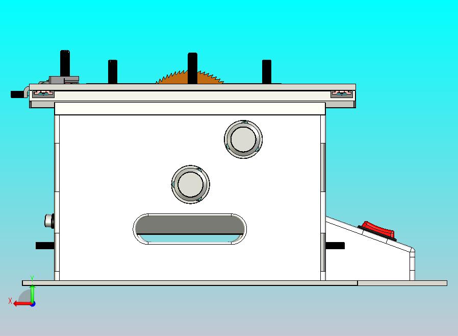 一款迷你圆锯机三维模型