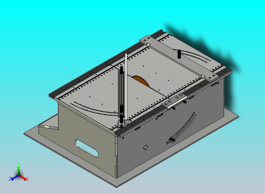 一款迷你圆锯机三维模型