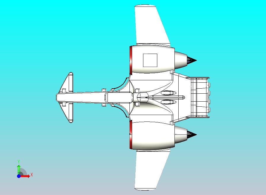 概念飞机3D模型