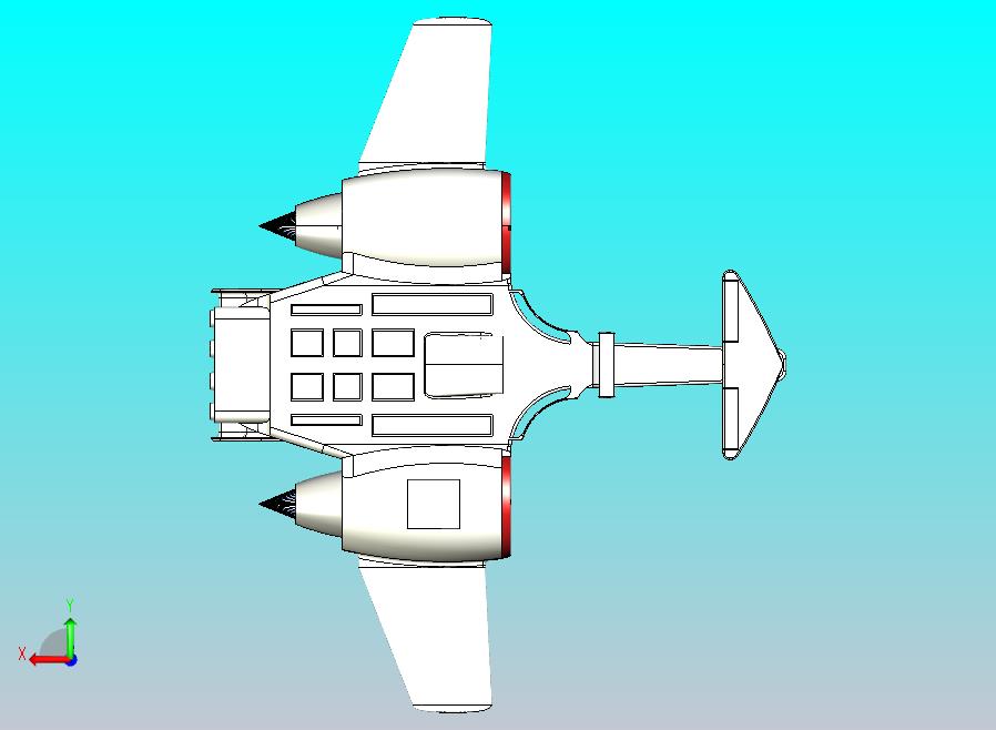 概念飞机3D模型