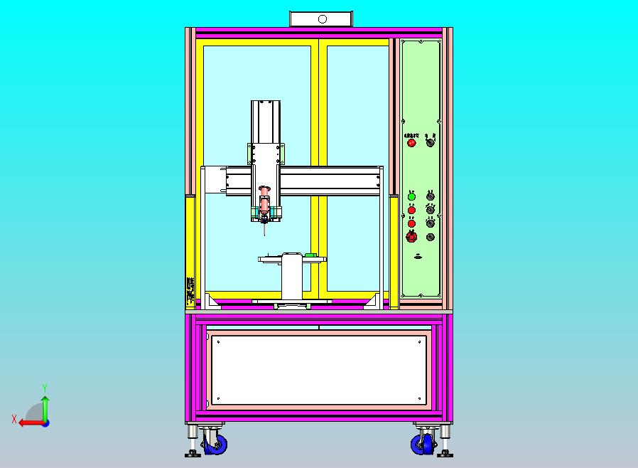 电路板五轴点胶机模型