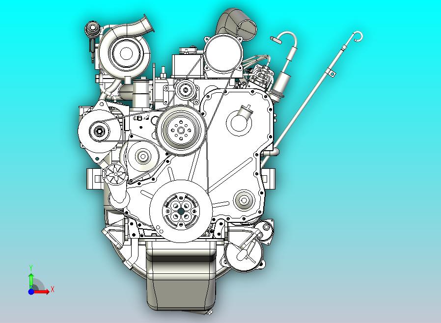六缸柴油发动机
