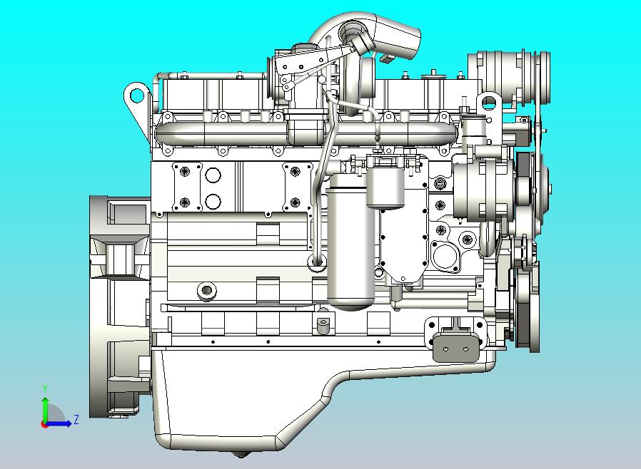 六缸柴油发动机