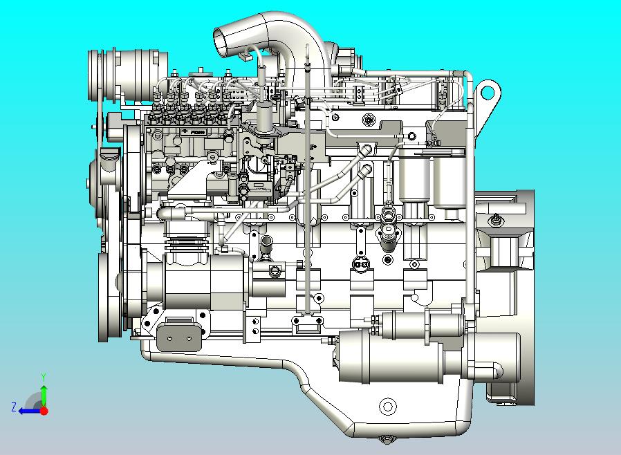 六缸柴油发动机