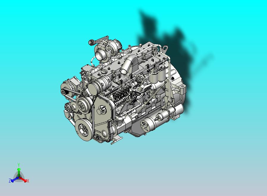 六缸柴油发动机