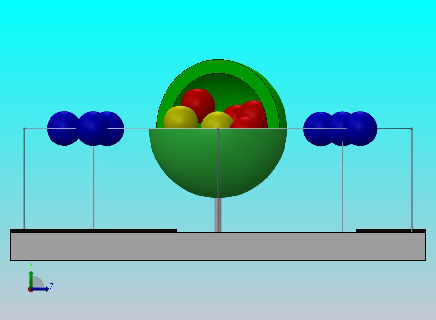 D可打印的玻尔碳原子模型_SOLIDWORKS+KeyShot