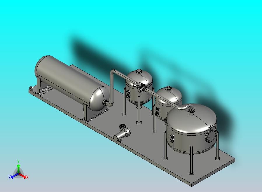 SolidWorks管道布线水箱和管道布线组件