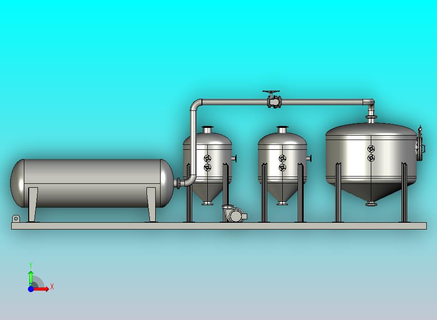 SolidWorks管道布线水箱和管道布线组件