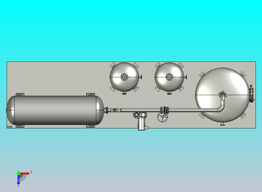 SolidWorks管道布线水箱和管道布线组件