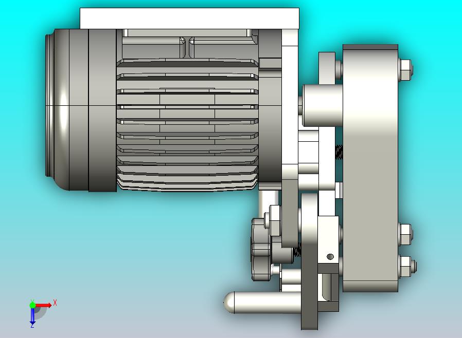 2x36砂带打磨机 3D建模图纸