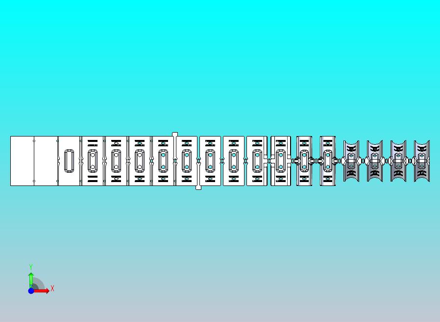 3D冲模-精益管2号接头五金连续模