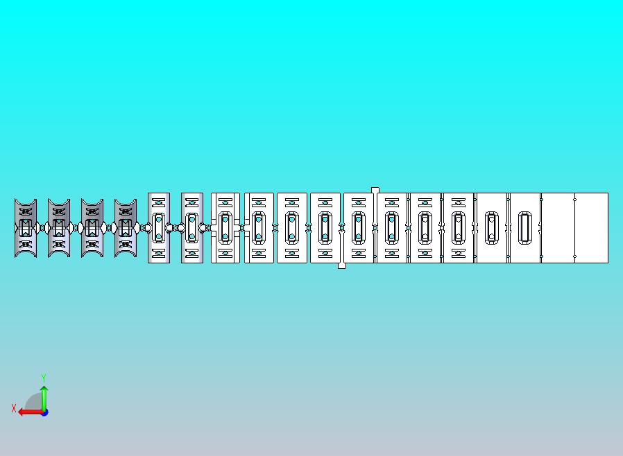 3D冲模-精益管2号接头五金连续模