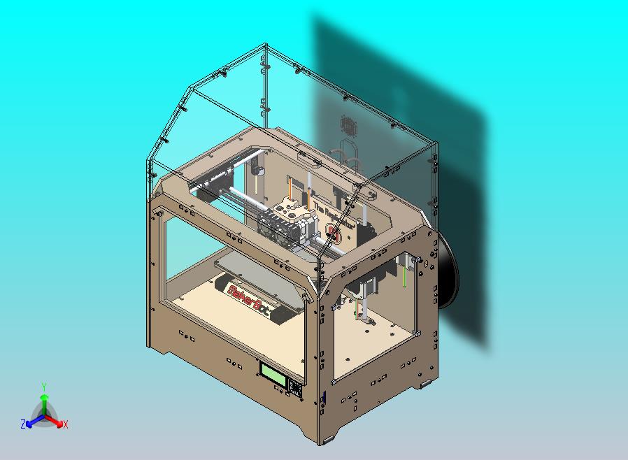 3D打印机(双色双喷头打印)全套模型图纸