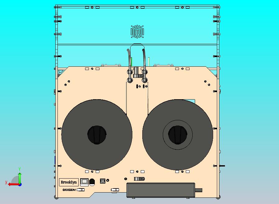 3D打印机(双色双喷头打印)全套模型图纸