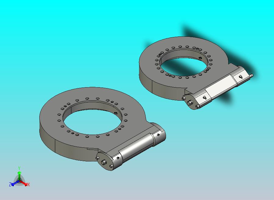 2款带整体蜗杆的带盖回转支承