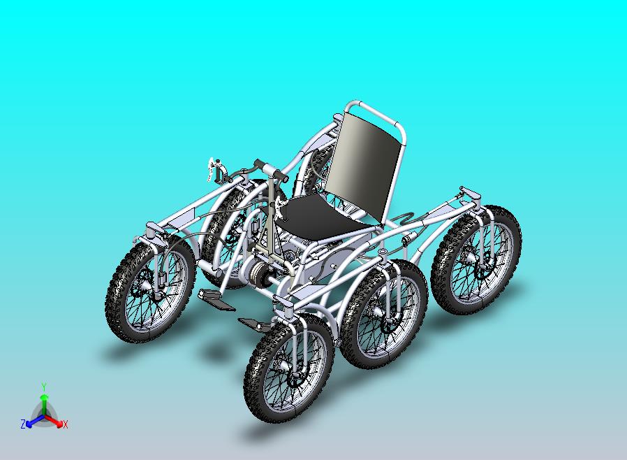 6轮驱动4轮转向轮椅