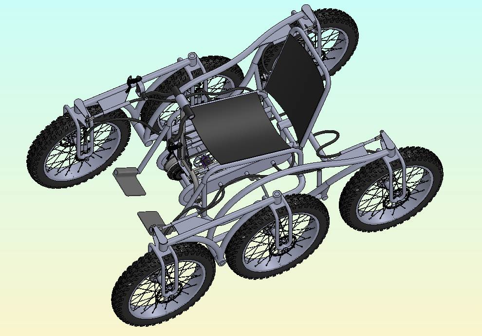 6轮驱动4轮转向轮椅