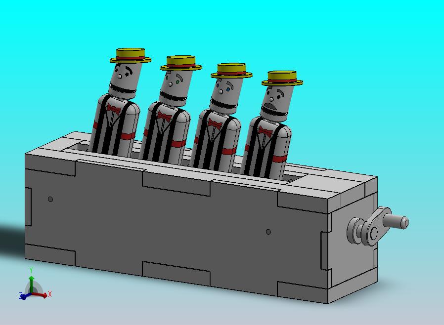 唱歌理发师木制玩具