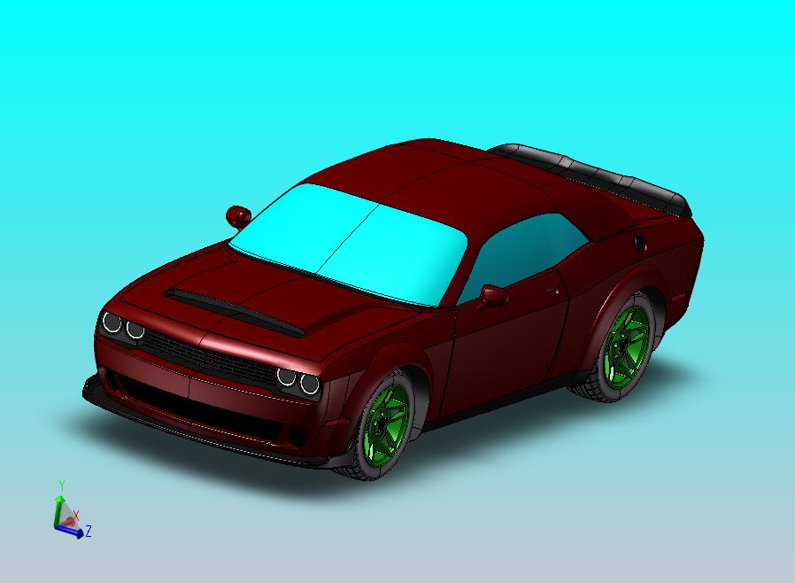 道奇Challenger Demon模型