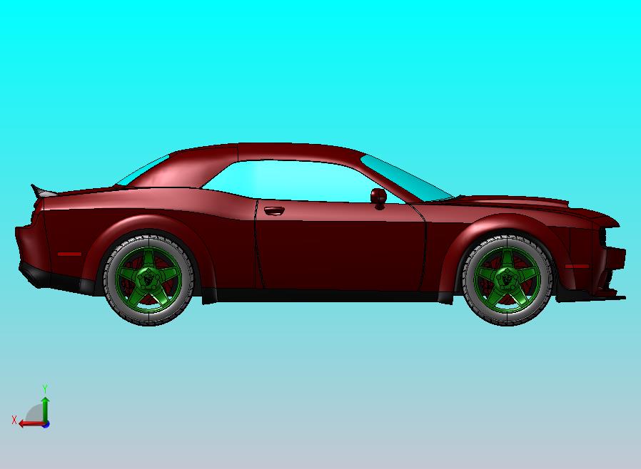 道奇Challenger Demon模型