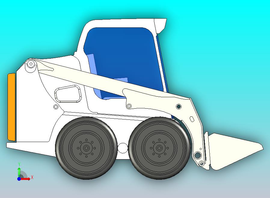 山猫S450滑移装载机