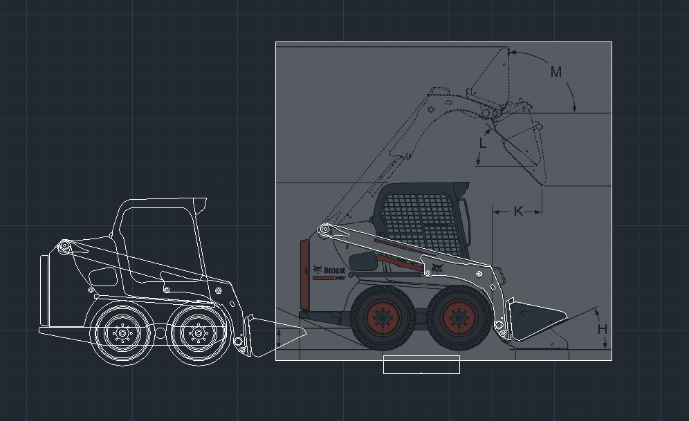 山猫S450滑移装载机