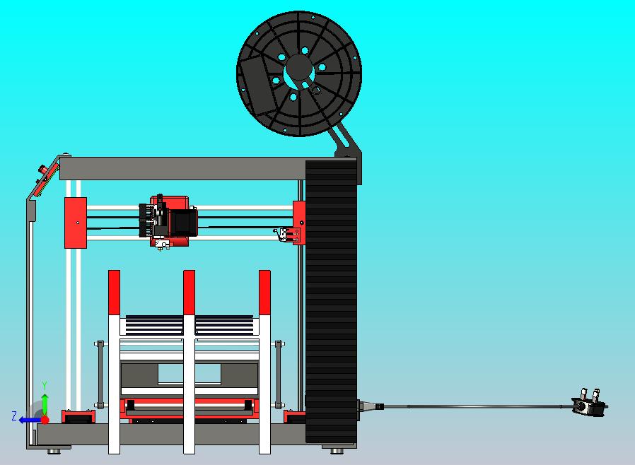 塑料热熔3D打印机