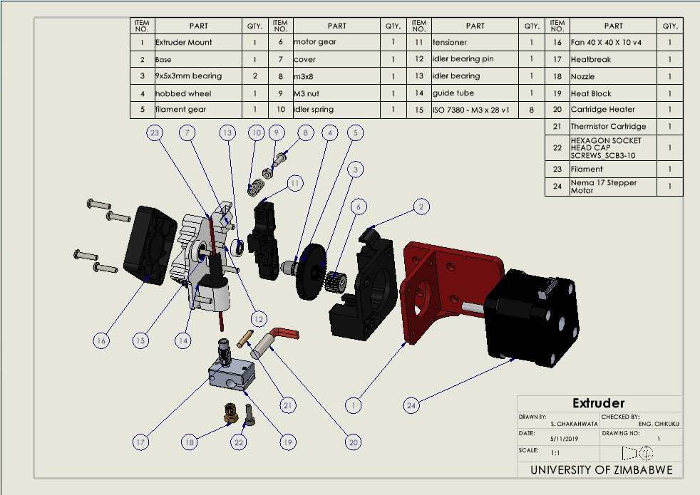塑料热熔3D打印机