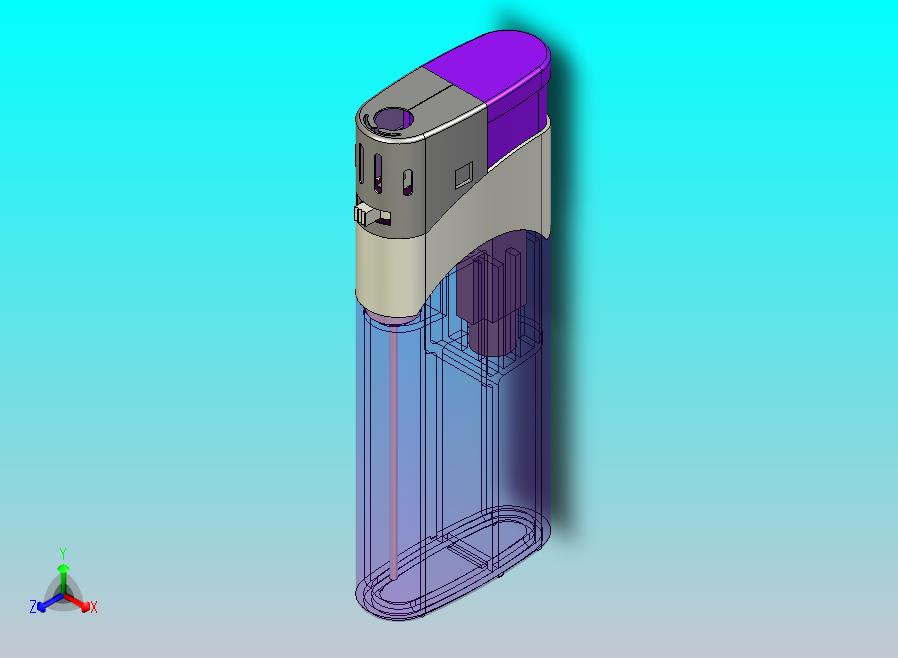 （原创）打火机的三维图