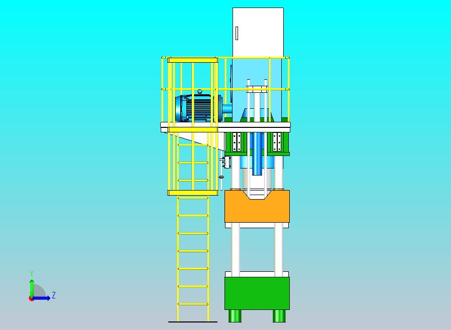600T精密冲床模型