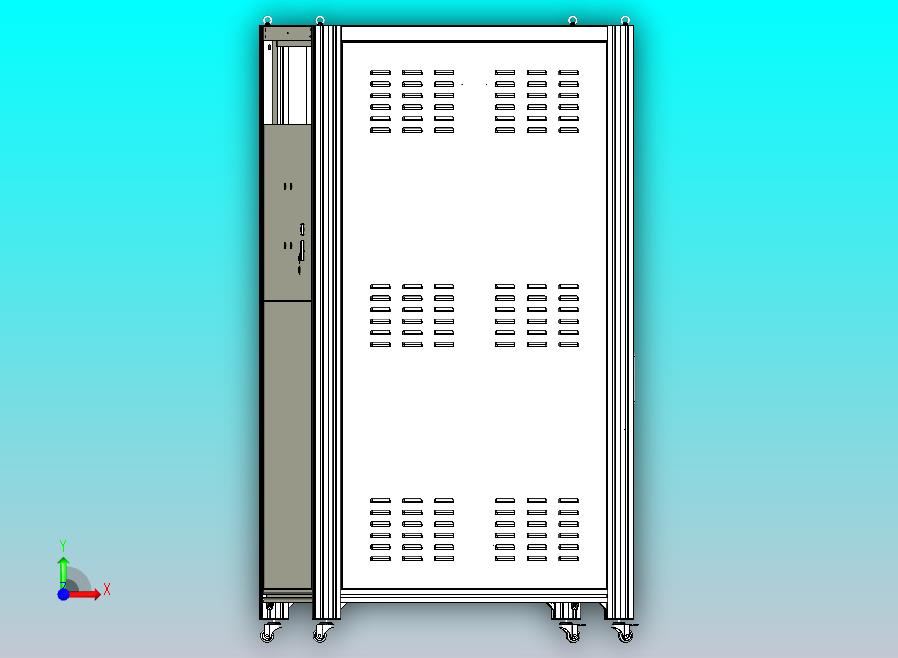 15kv浪涌机柜，50格病历夹，手动档案密集架 01