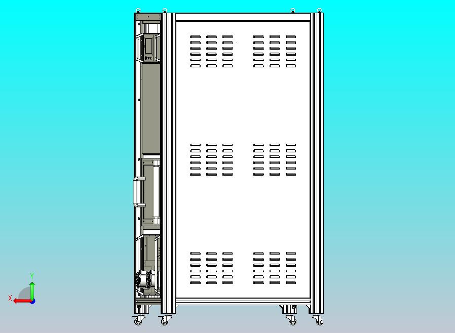 15kv浪涌机柜，50格病历夹，手动档案密集架 01