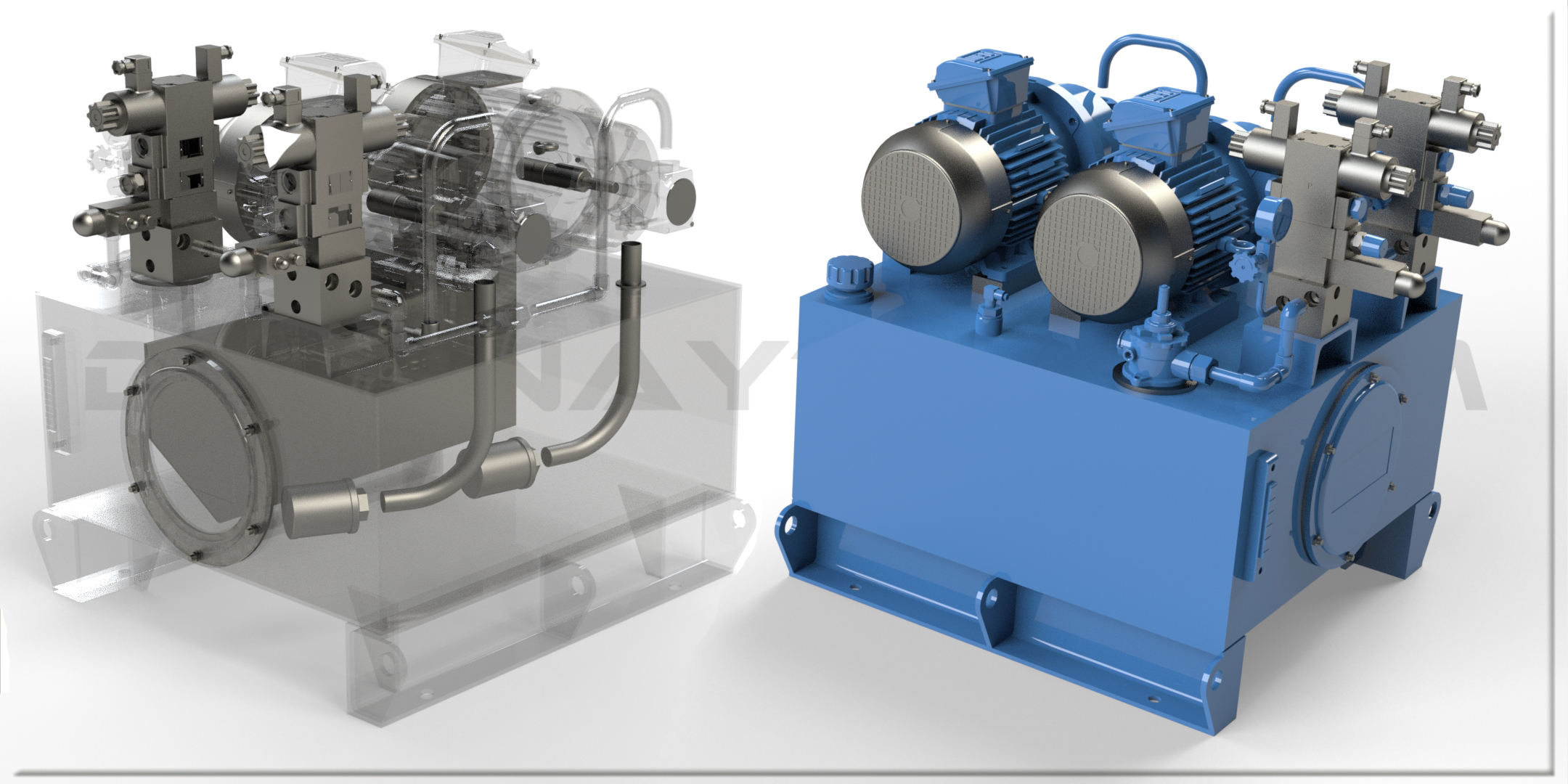 自动圆木反切甲板锯站。