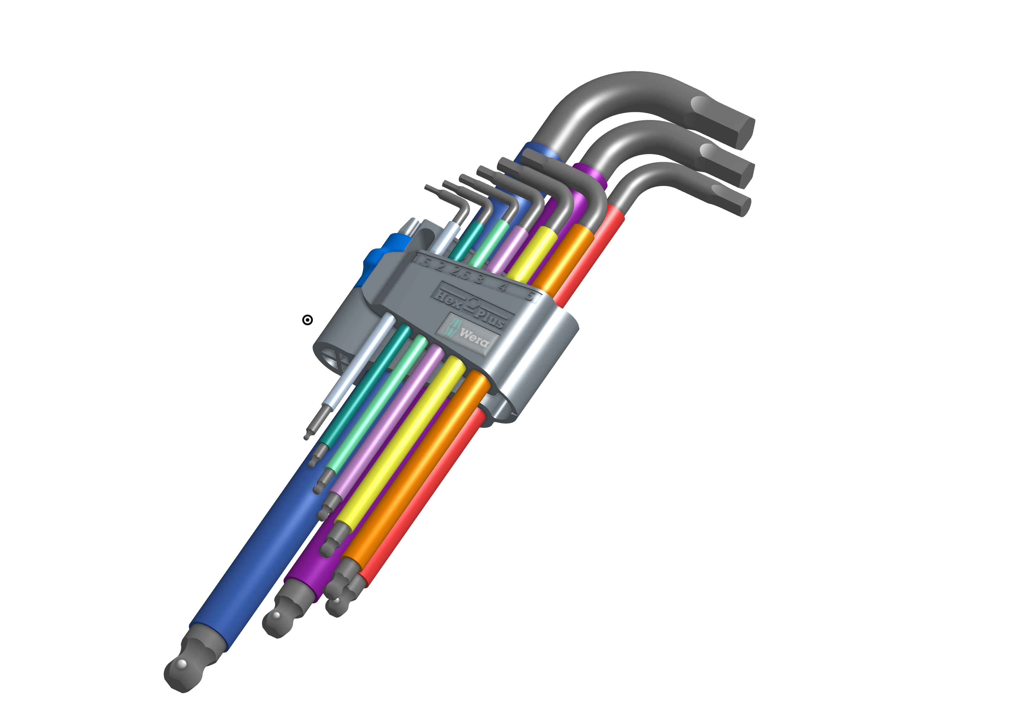 Wera 950_9 Hex-Plus 多色 HF 1 L 键套装