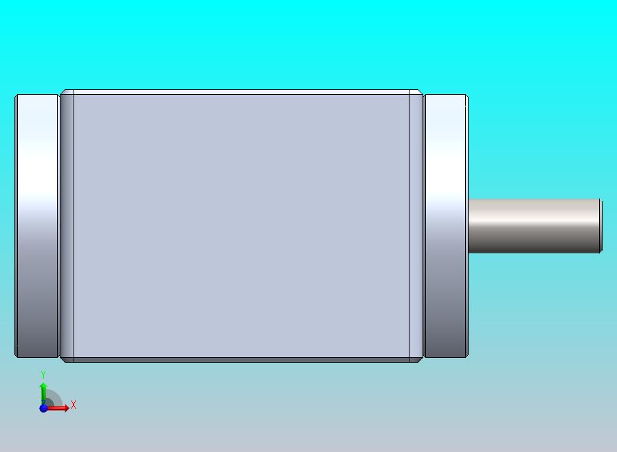 齿轮箱 90 度直角锥齿轮箱 1_1 单输出轴